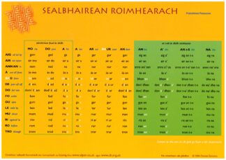 Cairtean na Gaidhlig - Gniomhairean Deatamach is eile