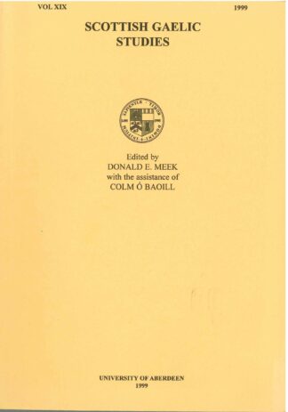 Scottish Gaelic Studies Vol. 19